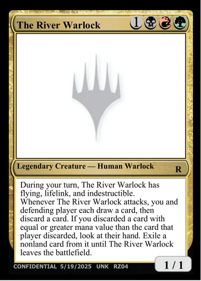 The River Warlock Front Face