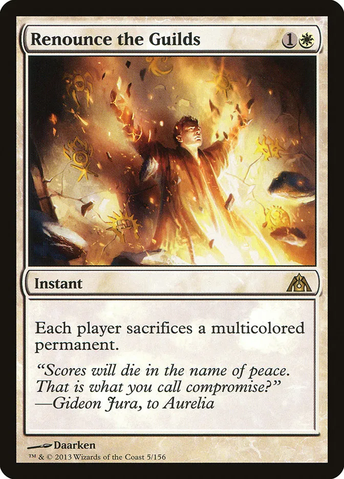 Renounce the Guilds Front Face