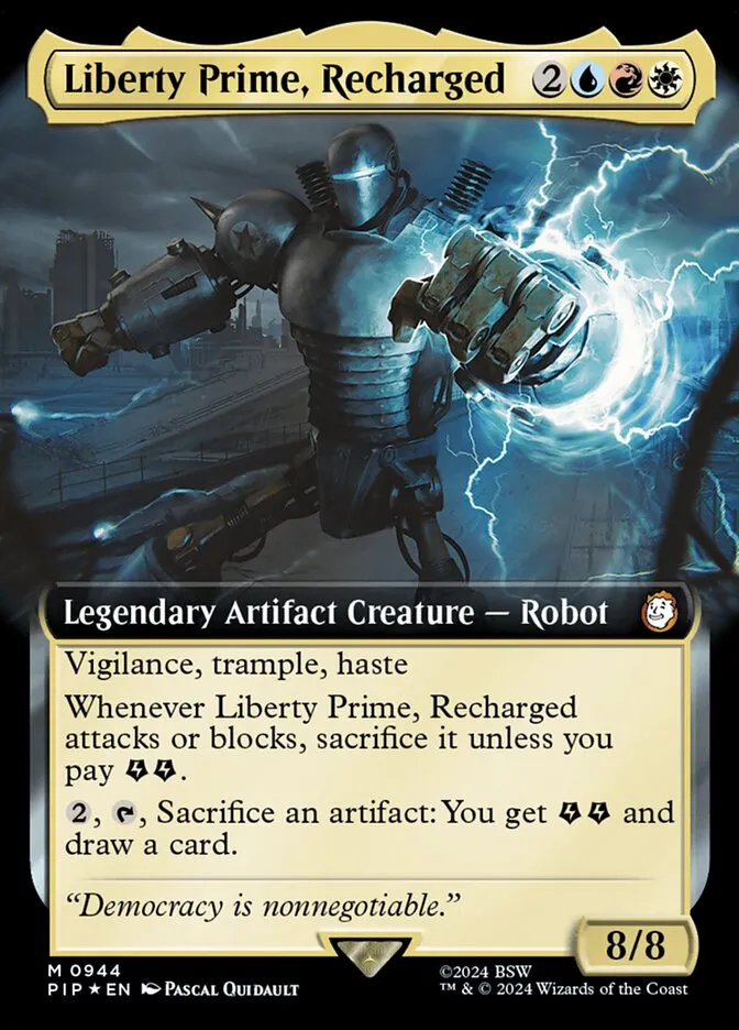 Liberty Prime, Recharged Front Face