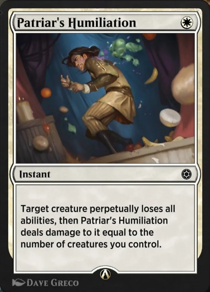 Patriar's Humiliation Front Face