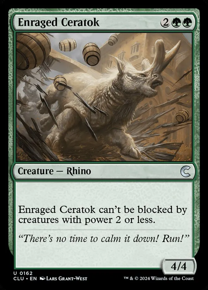 Enraged Ceratok Front Face