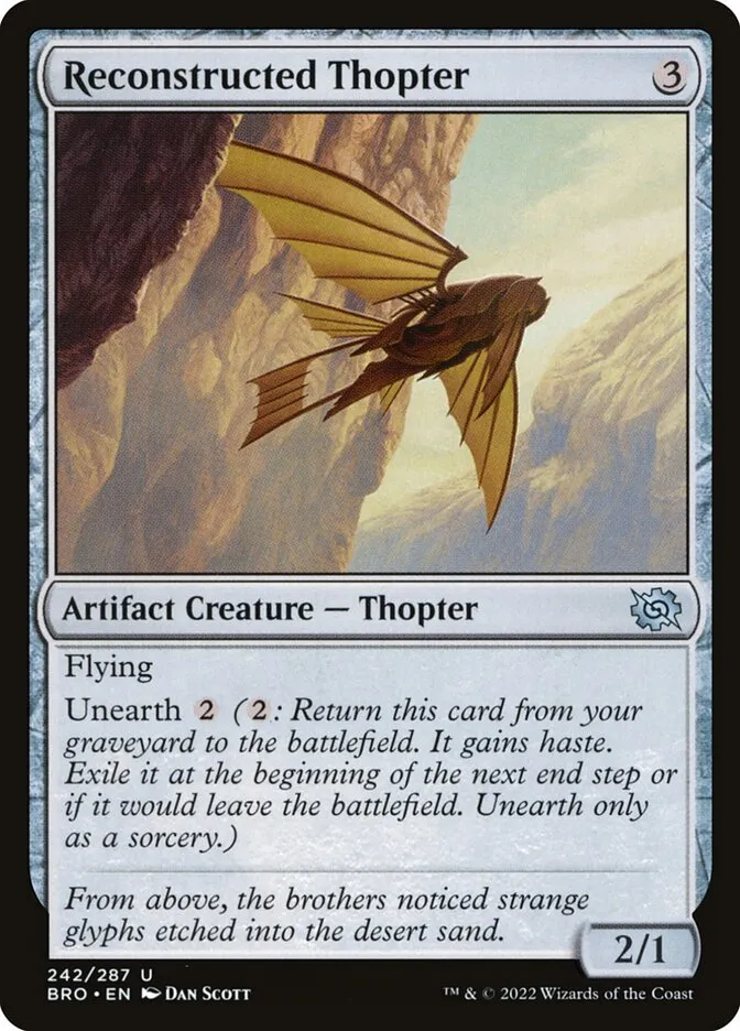 Reconstructed Thopter Front Face