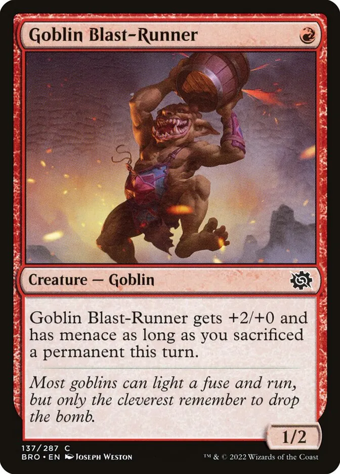 Goblin Blast-Runner Front Face