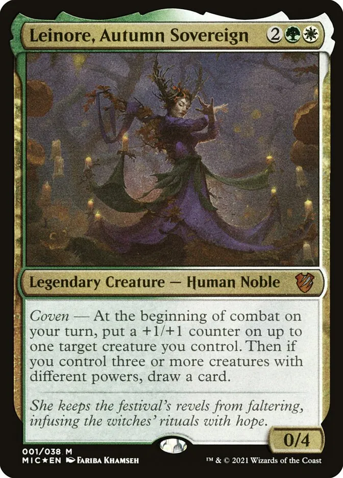 Leinore, Autumn Sovereign Front Face
