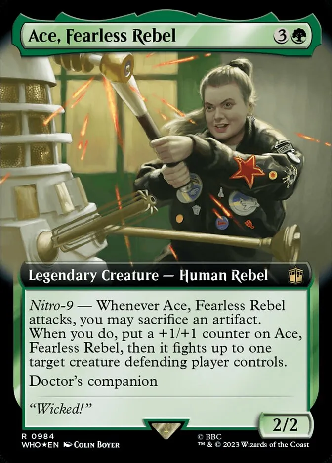 Ace, Fearless Rebel Front Face
