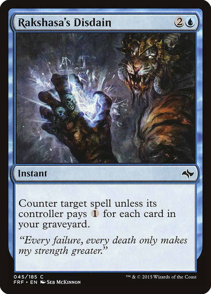 Rakshasa's Disdain Front Face