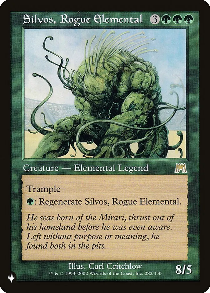 Silvos, Rogue Elemental Front Face