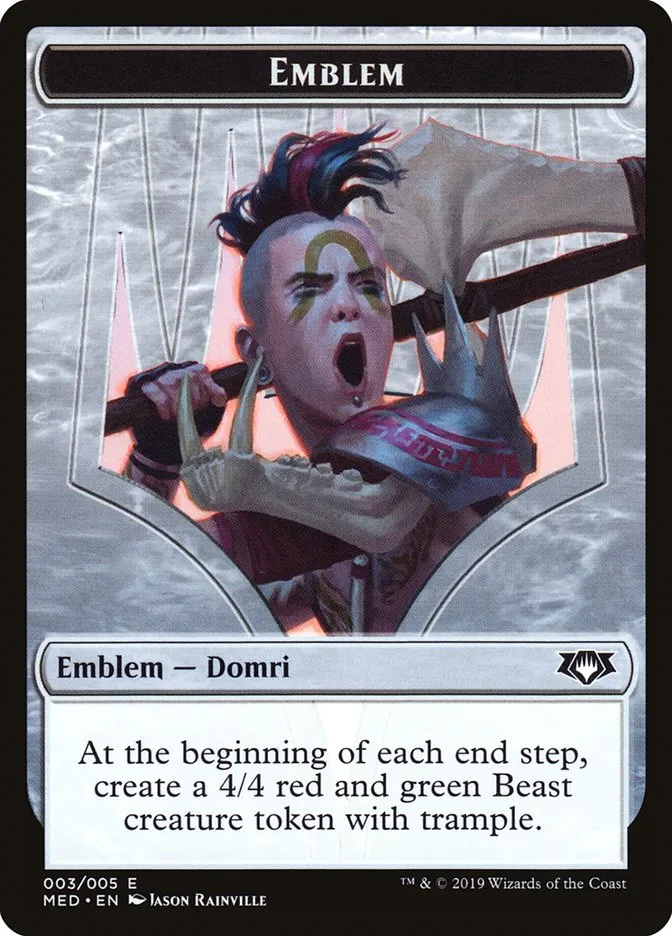 Domri, Chaos Bringer Emblem Front Face