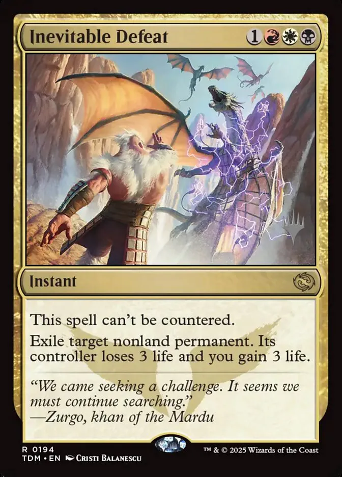 Inevitable Defeat Front Face