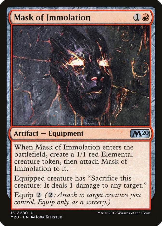 Mask of Immolation Front Face