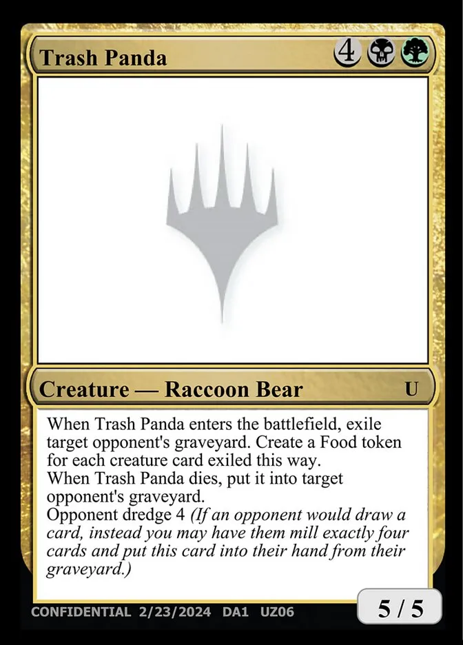 Trash Panda Front Face