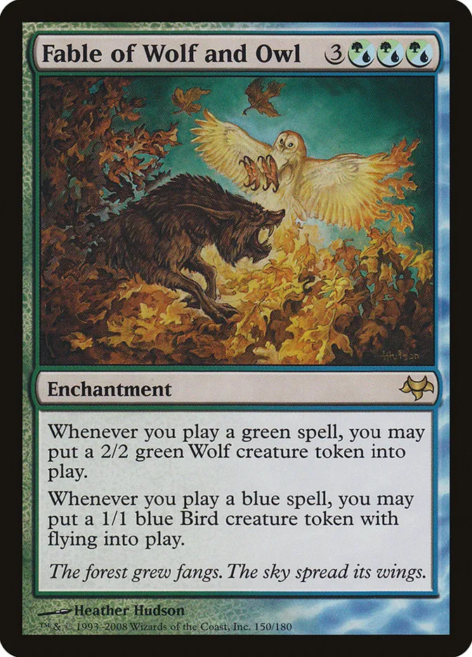 Fable of Wolf and Owl Front Face