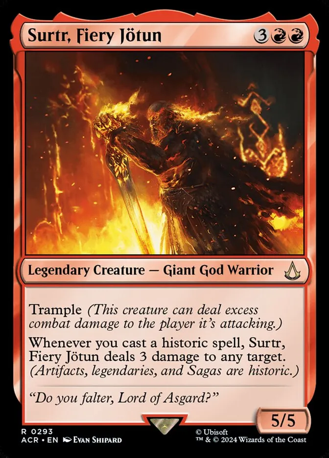 Surtr, Fiery Jötun Front Face