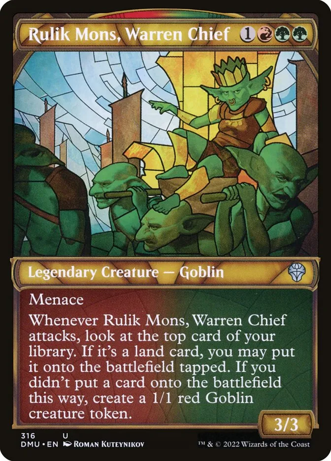 Rulik Mons, Warren Chief Front Face