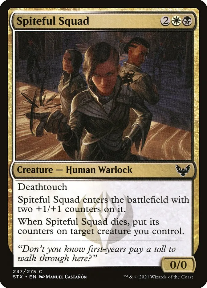 Spiteful Squad Front Face