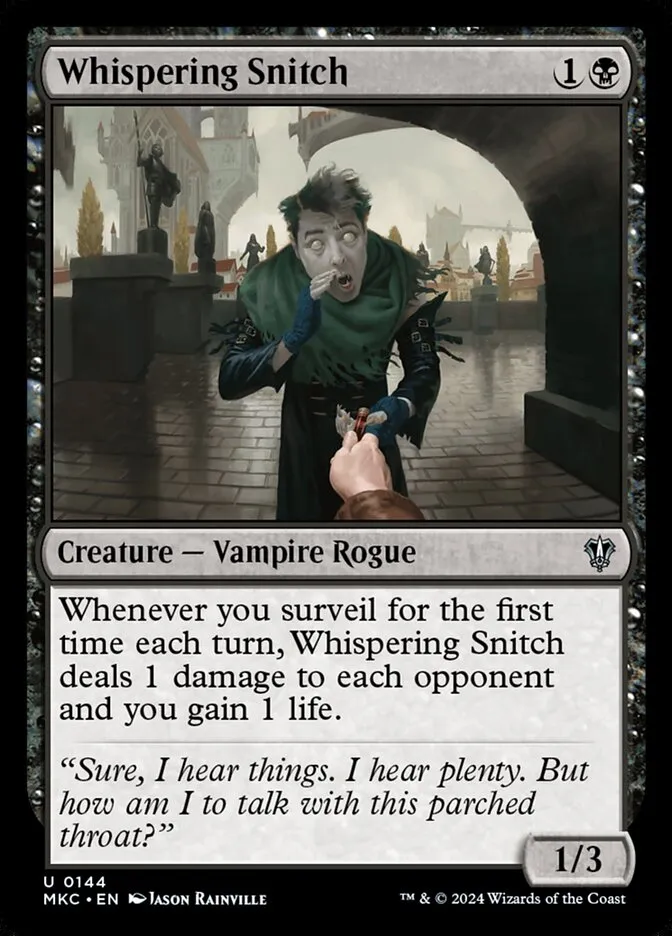 Whispering Snitch Front Face