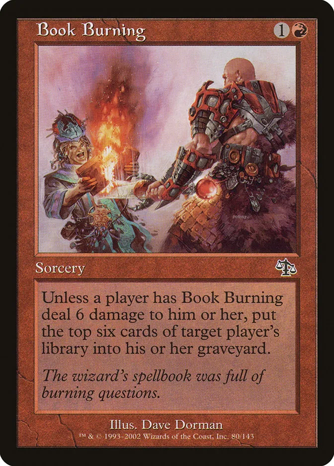 Book Burning Front Face
