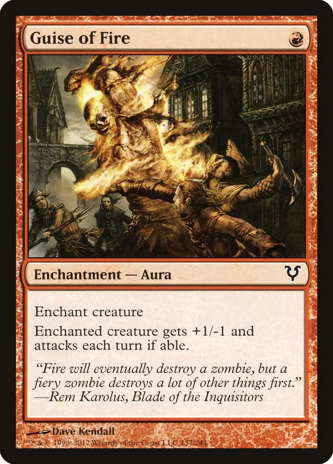 Guise of Fire Front Face