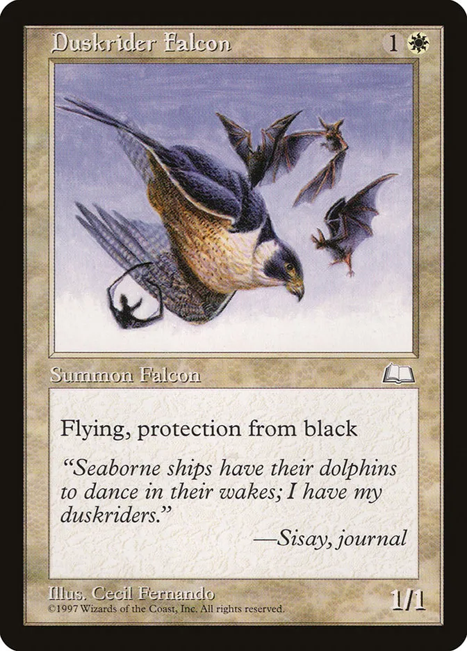 Duskrider Falcon Front Face