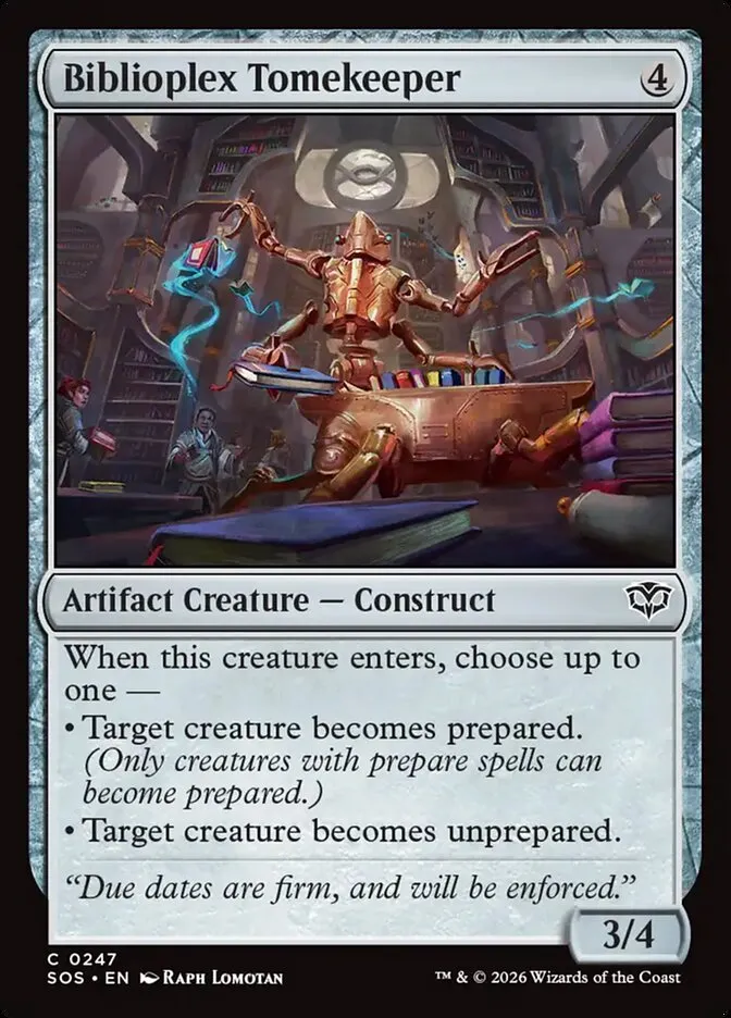 Biblioplex Tomekeeper Front Face