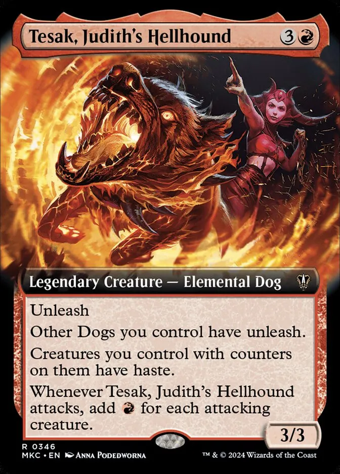 Tesak, Judith's Hellhound Front Face
