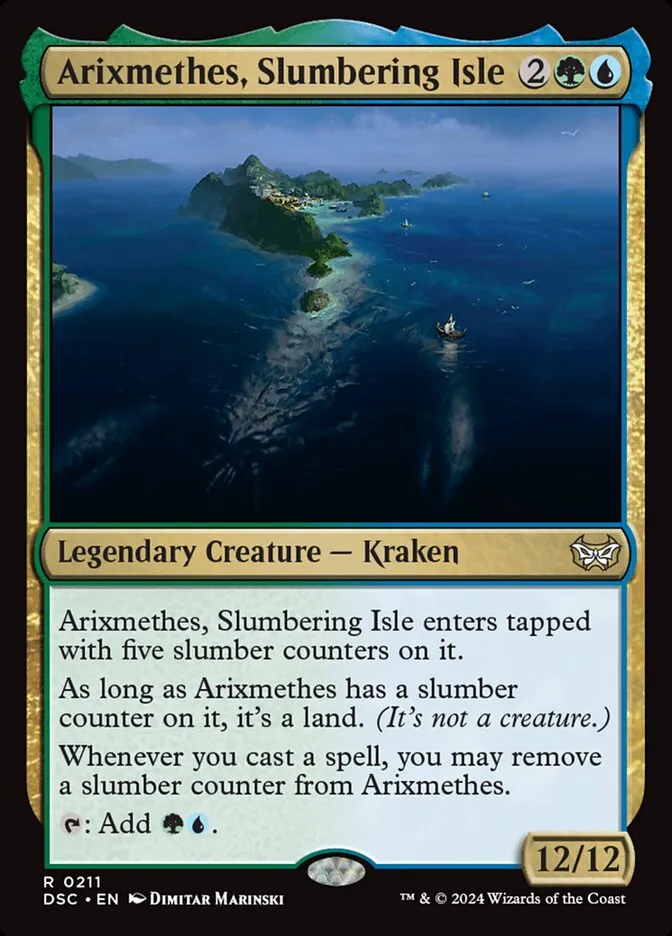 Arixmethes, Slumbering Isle Front Face