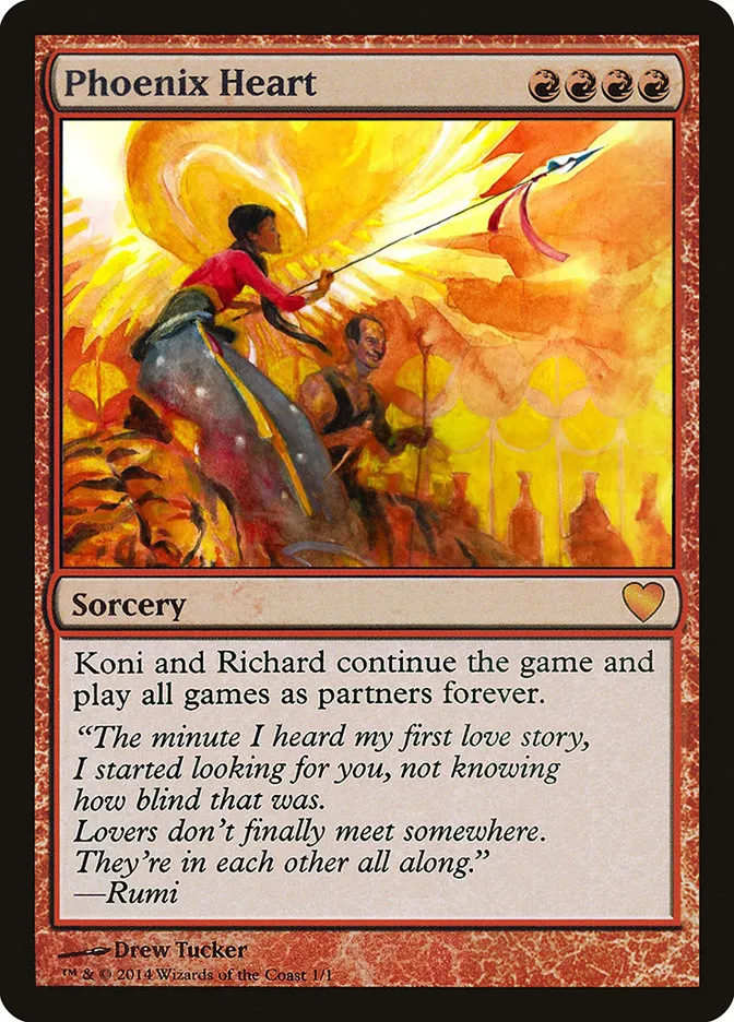 Phoenix Heart Front Face