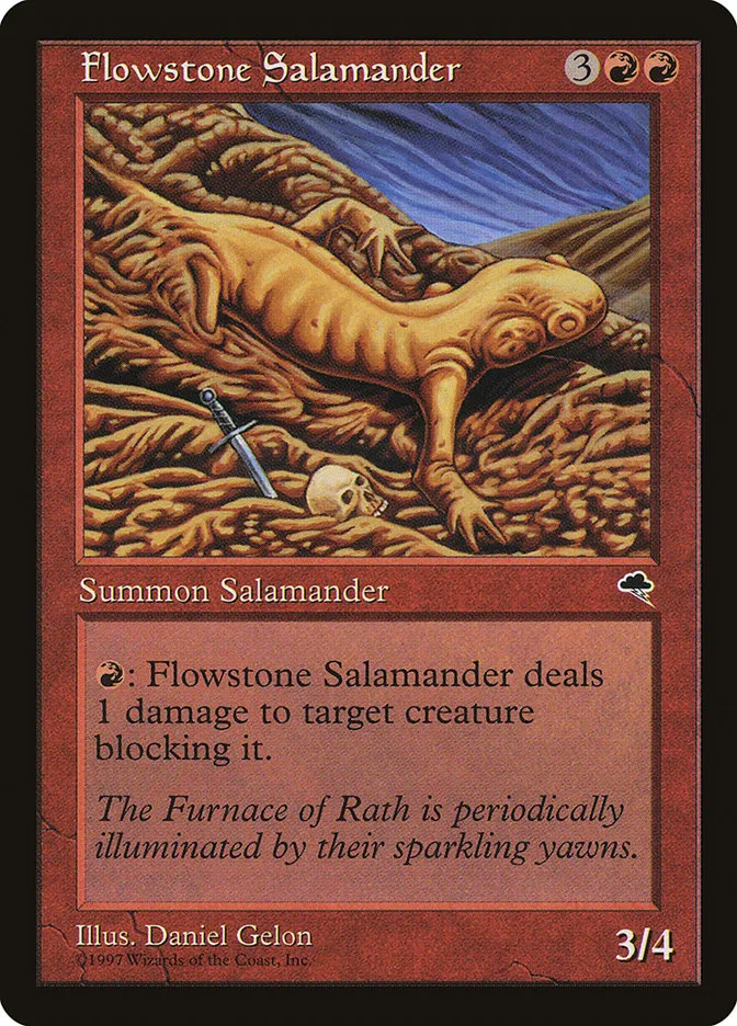 Flowstone Salamander Front Face