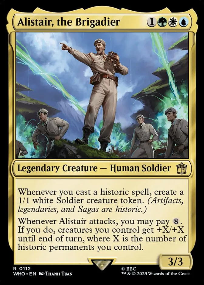 Alistair, the Brigadier Front Face