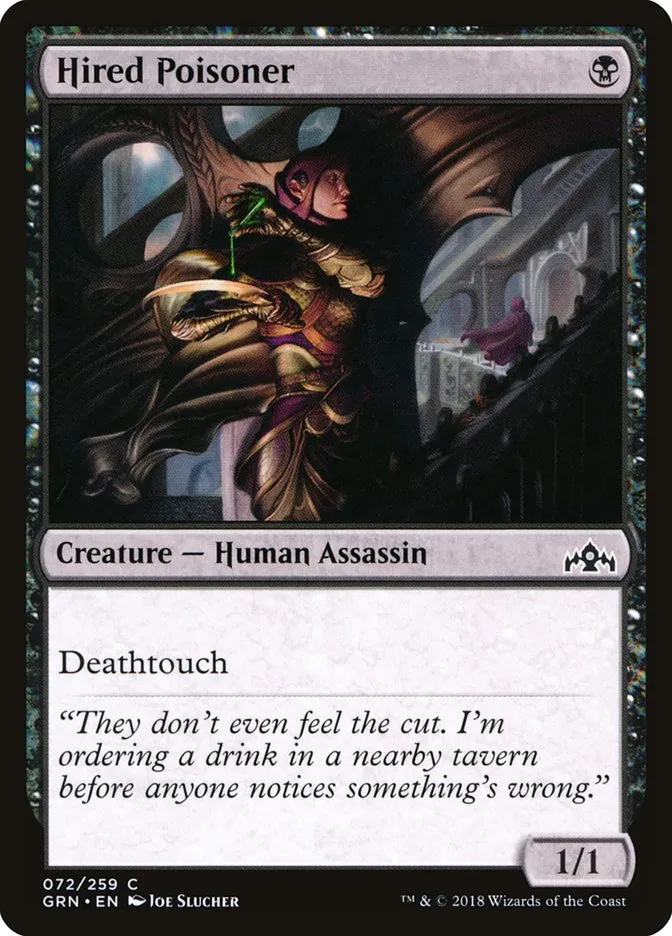 Hired Poisoner Front Face
