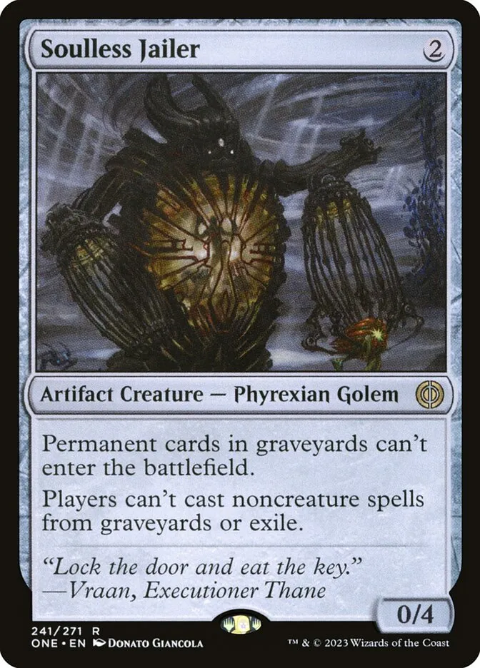 Soulless Jailer Front Face
