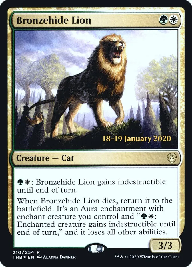 Bronzehide Lion Front Face