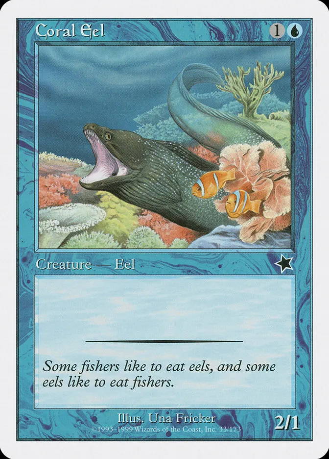 Coral Eel Front Face