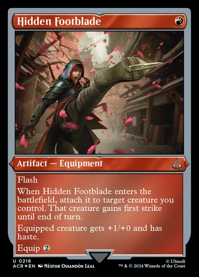 Hidden Footblade Front Face