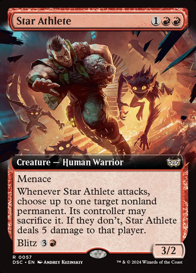 Star Athlete Front Face