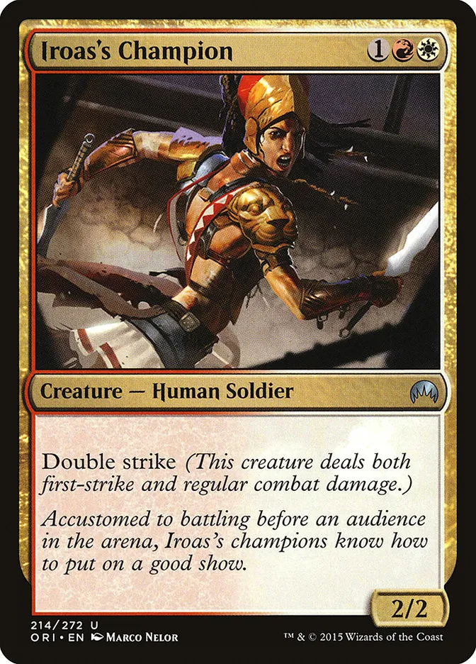 Iroas's Champion Front Face
