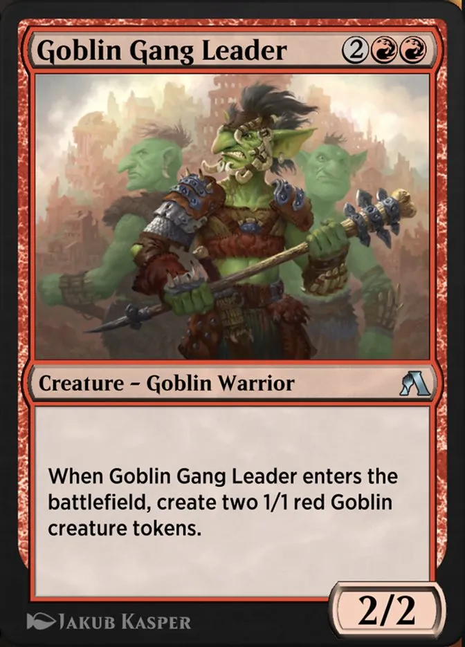 Goblin Gang Leader Front Face