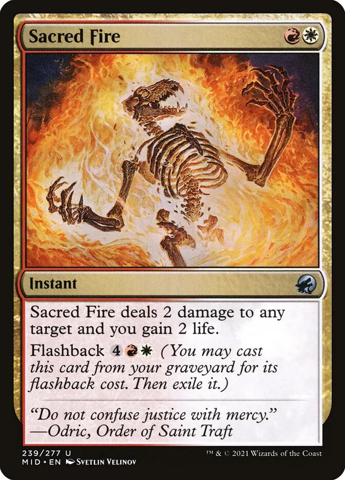 Sacred Fire Front Face