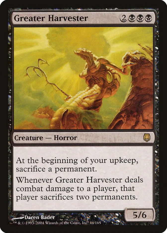 Greater Harvester Front Face
