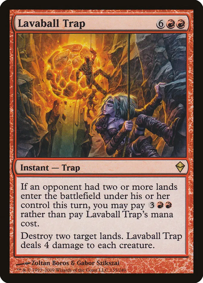 Lavaball Trap Front Face