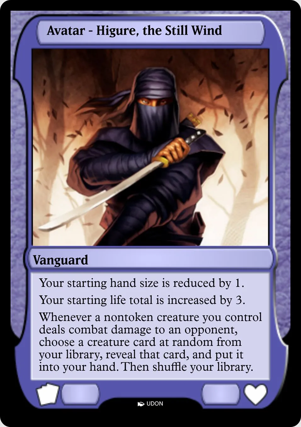 Higure, the Still Wind Avatar Front Face