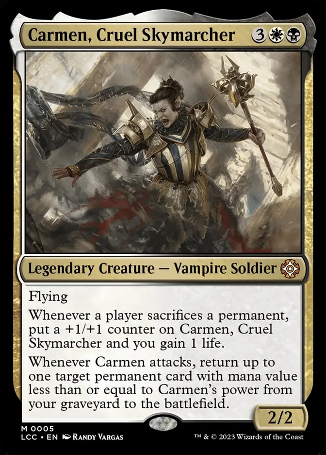 Carmen, Cruel Skymarcher Front Face