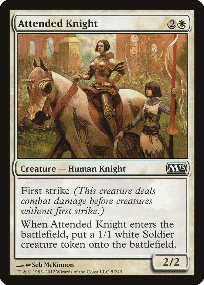 Attended Knight Front Face