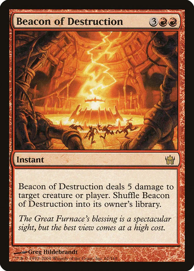 Beacon of Destruction Front Face