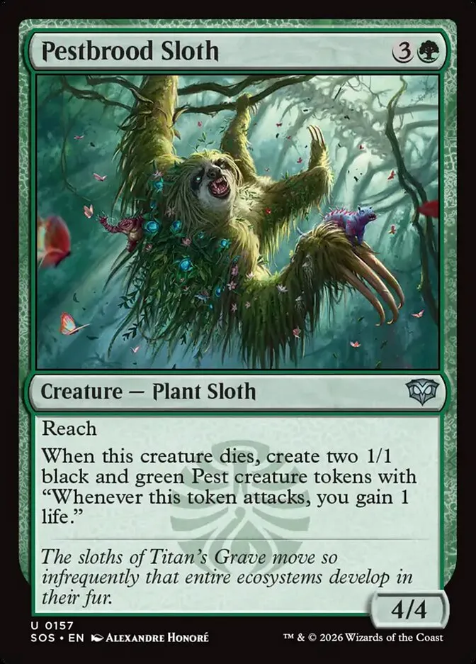 Pestbrood Sloth Front Face