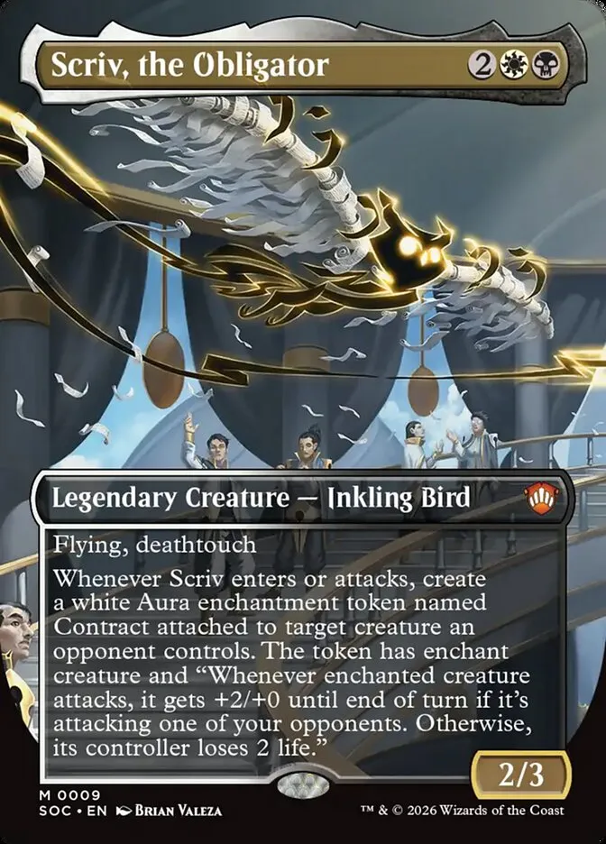 Scriv, the Obligator Front Face