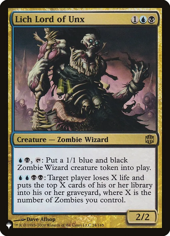 Lich Lord of Unx Front Face