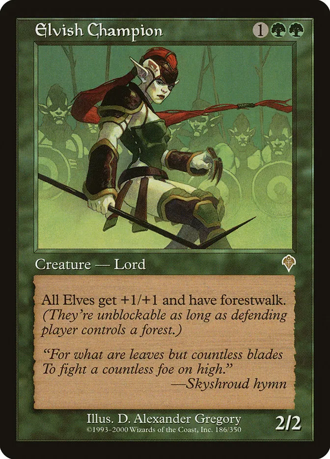 Elvish Champion Front Face