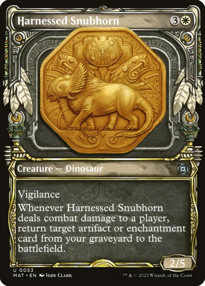 Harnessed Snubhorn Front Face