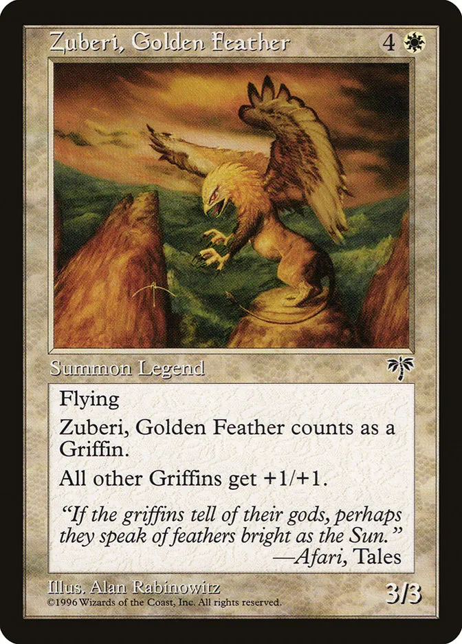 Zuberi, Golden Feather Front Face
